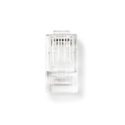 Conector De Rede Rj45 Macho - Para Cabos Sólidos