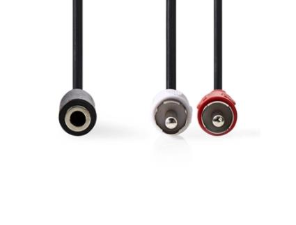 Cabo 2x Rca Macho - Fêmea Jack 0.2m