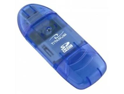 Leitor De Cartões  Azul Sdhc Usb 2.0