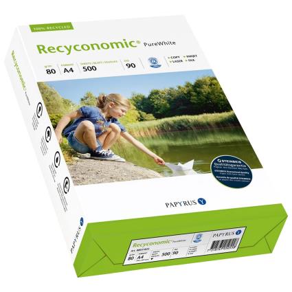 Recyconomic Pure White ISO 90 A 4 500 Folhas 80 g