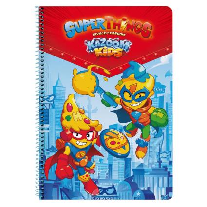 Caderno Do Planilhas Superthings Kazoom Kids 80 1 One Size Multicolor