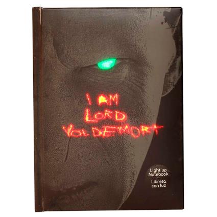 Notebook Iluminado Harry Potter Lord Voldemort One Size Black