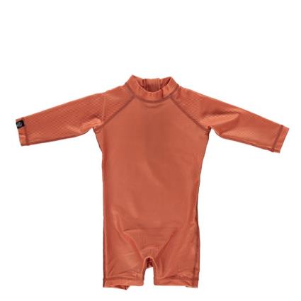 Clay Ribbed Baby Suit Fato de Banho Tijolo Tamanho XXS