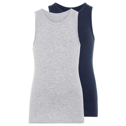 Camiseta Sem Mangas 2 Units 104 cm Grey Melange