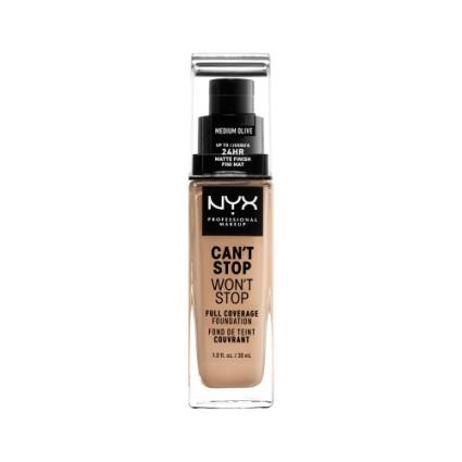 NYX Can't Stop Won't Stop Base - Medium Olive 30ml