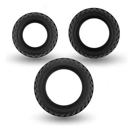 Jaula para Pénis de Triplo Anel  Rooster Floki  (3 pcs)
