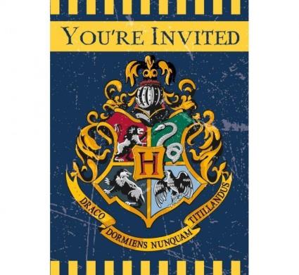 8 Convites de Festa Harry Potter