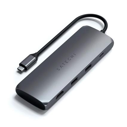 Hub USB-C com adaptador para SSD (Cinzento Sideral)