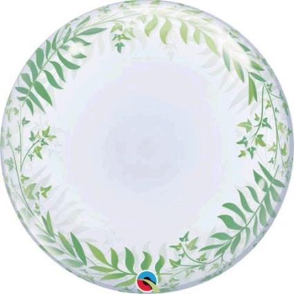 Deco Bubble 24' Elegant Greenery Leaves