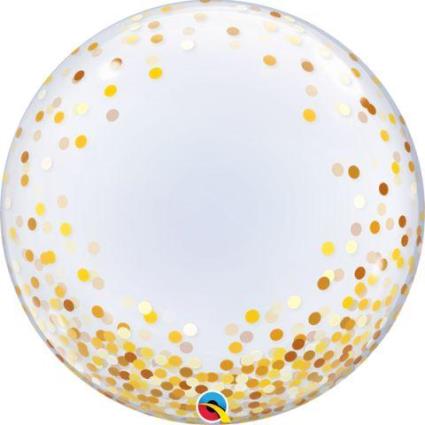 Deco Bubble 24' Gold Confetti Dots