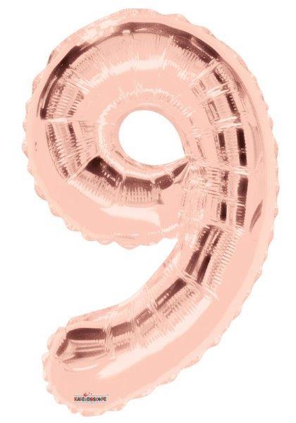 Balão Foil 34' Nº 9 - Rose Gold