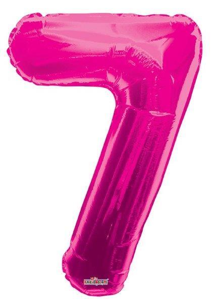 Balão Foil 34' Nº 7 - Rosa