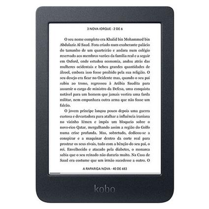 Rakuten  Nia Leitor E-Book Ecrã Táctil 8 Gb W.