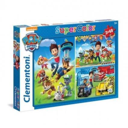 Puzzle 3 em 1 de 48 peças  Patrulha Pata