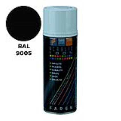 SPRAY RAL 9005 PRETO SATINADO 400ML