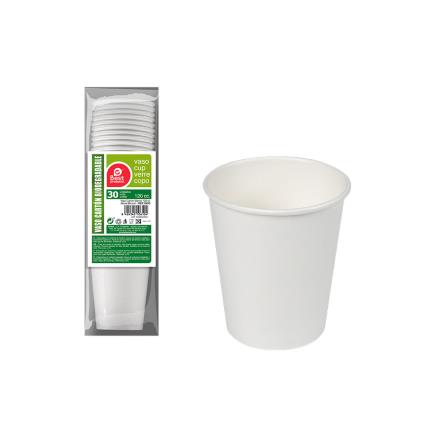 PACK 30UN COPO PAPELÃO BRANCO 120CC 