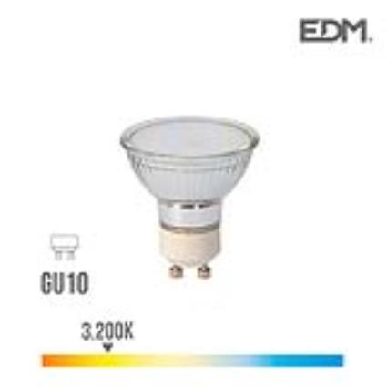 LAMPADA DICROICA VIDRO LED GU10 5W 400 Lm 3200K LUZ QUENTE 