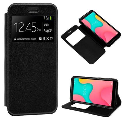 Funda  Flip Cover para Wiko Y60 Liso Negro