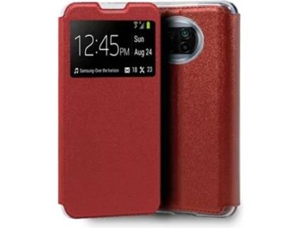 Funda  Flip Cover para Xiaomi Mi 10T Lite Liso Rojo