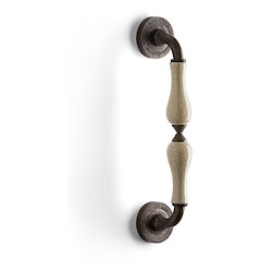 Puxador porta de entrada  LATÃO POLIDO