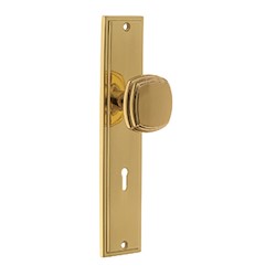 Puxador de porta placa  LATÃO POLIDO