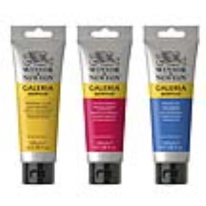 WINSOR  NEWTON Acrílico Galeria, 120 ml, Ócre Amarelo (744)