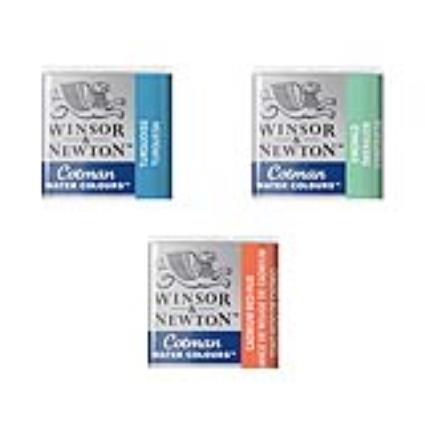 WINSOR  NEWTON Aguarela em Pastilha Cotman, Tom Carmin Alizarim