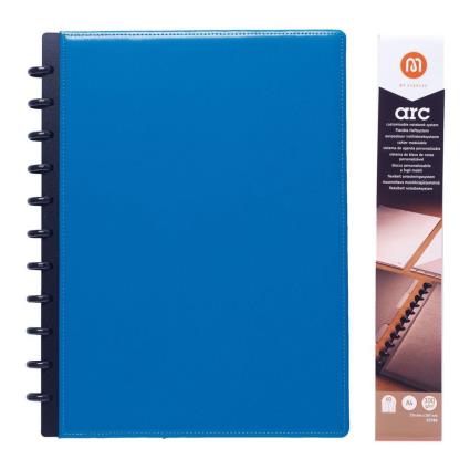 ARC Caderno Inteligente, A4, 60 Folhas, Pautado, Capa de Pele, Azul