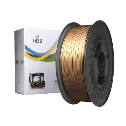 Rolo de Filamento de Impressão 3D em PLA de 1.75mm 1Kg Cobre - 