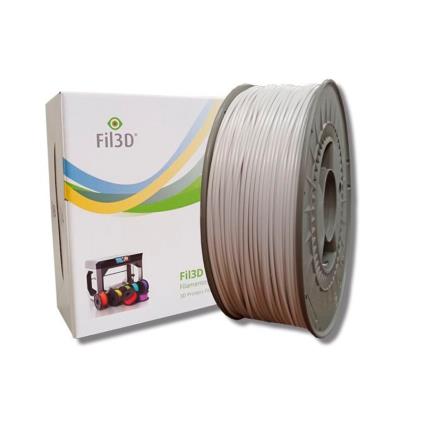 Rolo de Filamento de Impressão 3D em ABS de 1.75mm 1Kg Branco - 