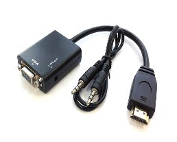 Conversor HDMI Macho -> VGA Femea - 