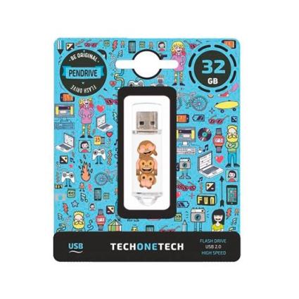 Tech-One-Tech - PEN USB 32GB NO EVIL MONKEY TEC4503-32