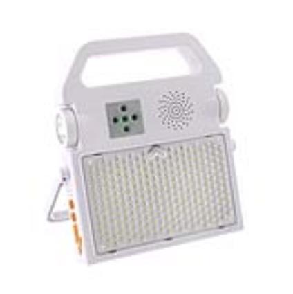 Projetor led multifunção solar 100w branco frio