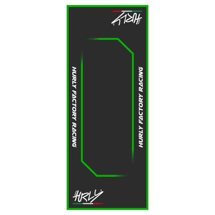 Workstation Mat 80x200 Cm One Size Black / Green