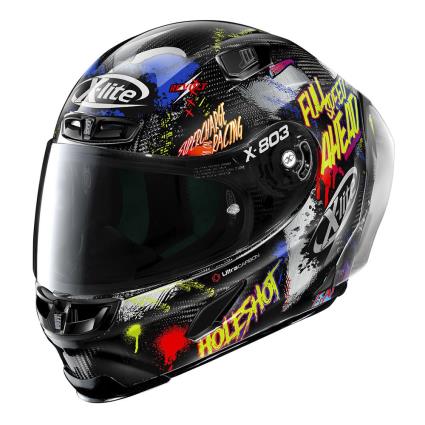 Capacete De Carbono Holeshot Full Face X-803 Rs Ultra XL Carbon / Blue