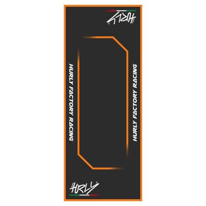 Workstation Mat 80x200 Cm One Size Black / Orange