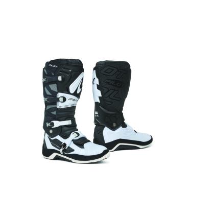Botas Motocicleta  Pilot EU 43 noir/blanc