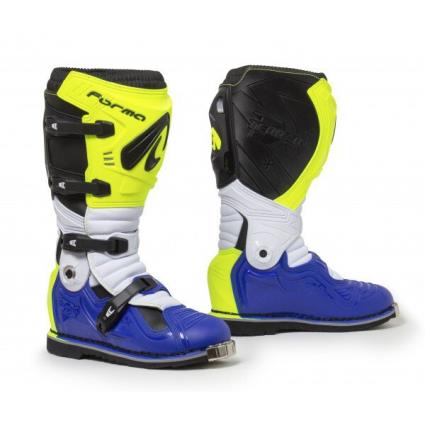 De Botas De Motocicleta Evolution Tx EU 41 jaune fluo/blanc/bleu