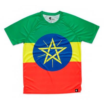 Camiseta De Manga Curta Adisebeba M Green / Yellow / Red / Blue