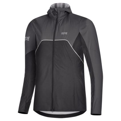Gore® Wear Casaco Com Capuz R7 Partial Goretex Infinium S Black / Terra Grey