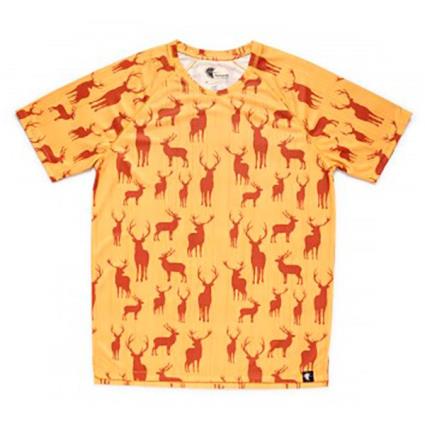 Camiseta De Manga Curta Oh My Deer S Yellow / Orange