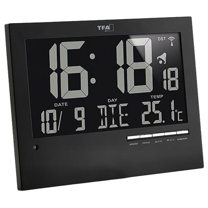 Tfa Dostmann Despertador De Parede 60.4508 Radio One Size Black