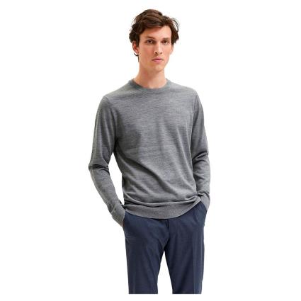 Sweater Tripulação De Pescoço Town Merino Coolmax 2XL Titanium / Detail Melange