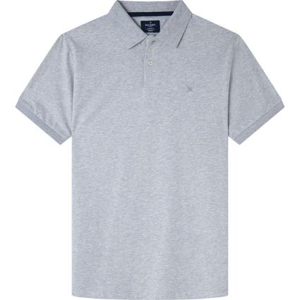 Polo Manga Curta Pima XL Light Grey Marl