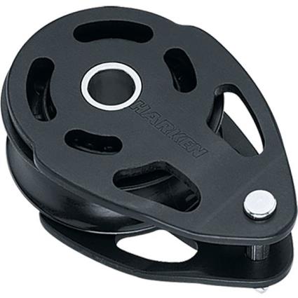 Teardrop Mast Collar Block 57 mm Black