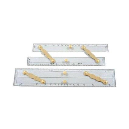 Parallel Ruler 300 mm Clear