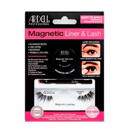 Magnetic Liner & Lash Accent 002 Pestañas + Delineador en Gel +