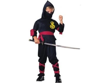 Fato de Menino  Ninja Preto (Tam: 3 a 4 anos)
