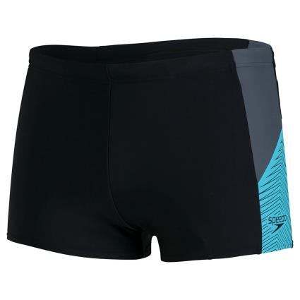 Boxer De Natação Dive UK 38 Black / USA Charcoal / Hypersonic Blue