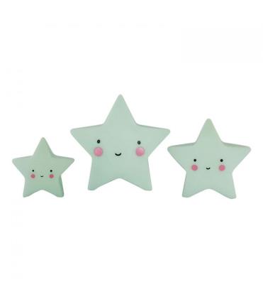Mini Estrelas Decorativas Menta